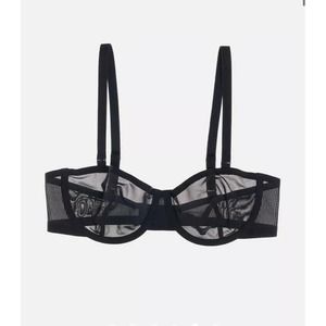 CUUP 32F The Balconette Black Bra